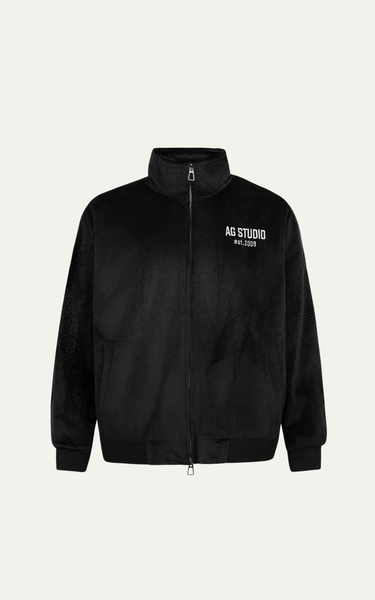  AG15 STUDIO JACKET BOMBER IN BLACK