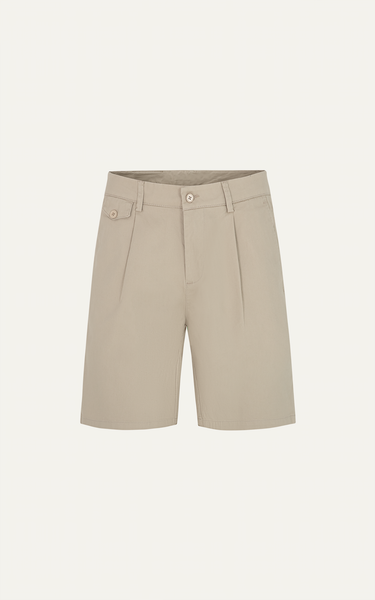  AG514 STUDIO SLIMFIT NEW PLEATED CHINO SHORT - BEIGE