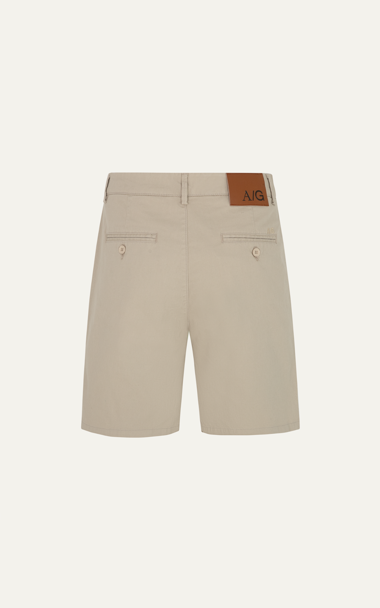 AG514 STUDIO SLIMFIT NEW PLEATED CHINO SHORT - BEIGE