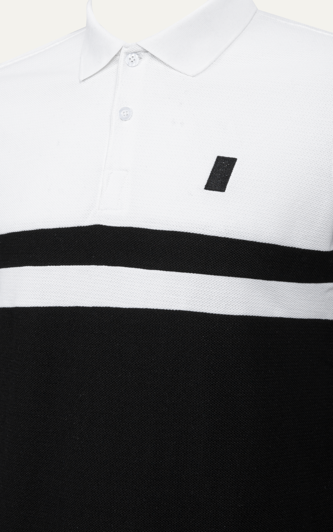 T60 FACTORY SLIMFIT STRIPED POLO - WHITE