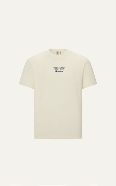  HT16 STUDIO LOOSE FIT "THE FLOW OF TIME" T-SHIRT - OFF WHITE