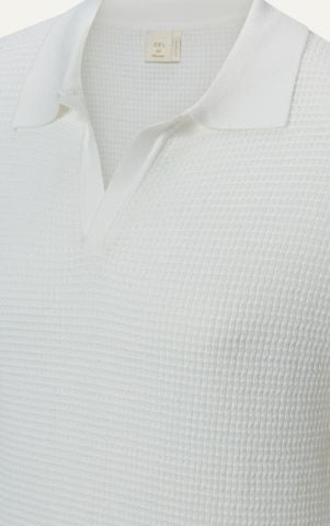 AG739 PREMIUM REGULAR FIT KNIT POLO - WHITE