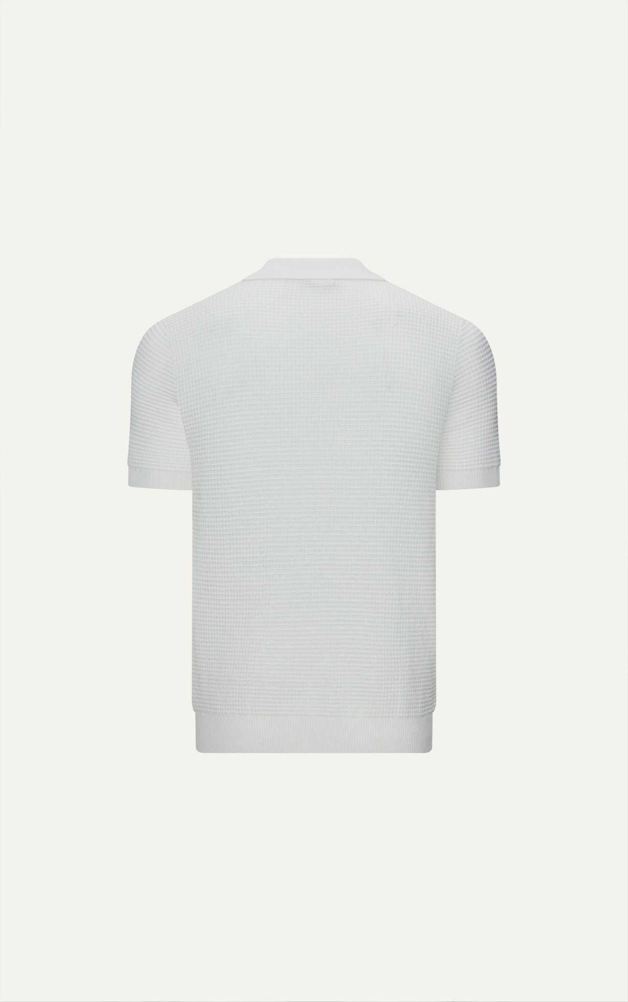 AG739 PREMIUM REGULAR FIT KNIT POLO - WHITE