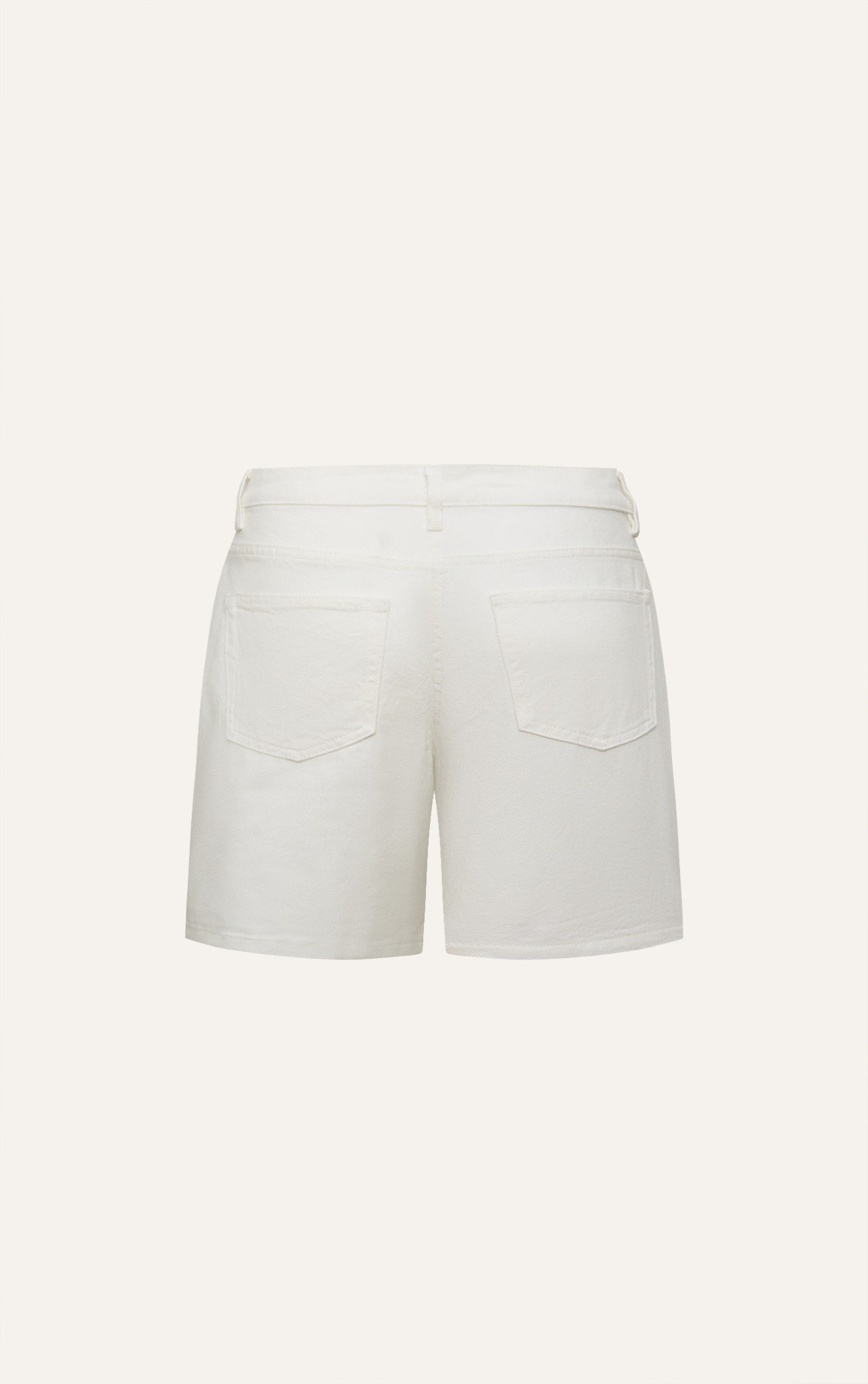 TA46 FACTORY LOOSE FIT SHORT JEANS - WHITE