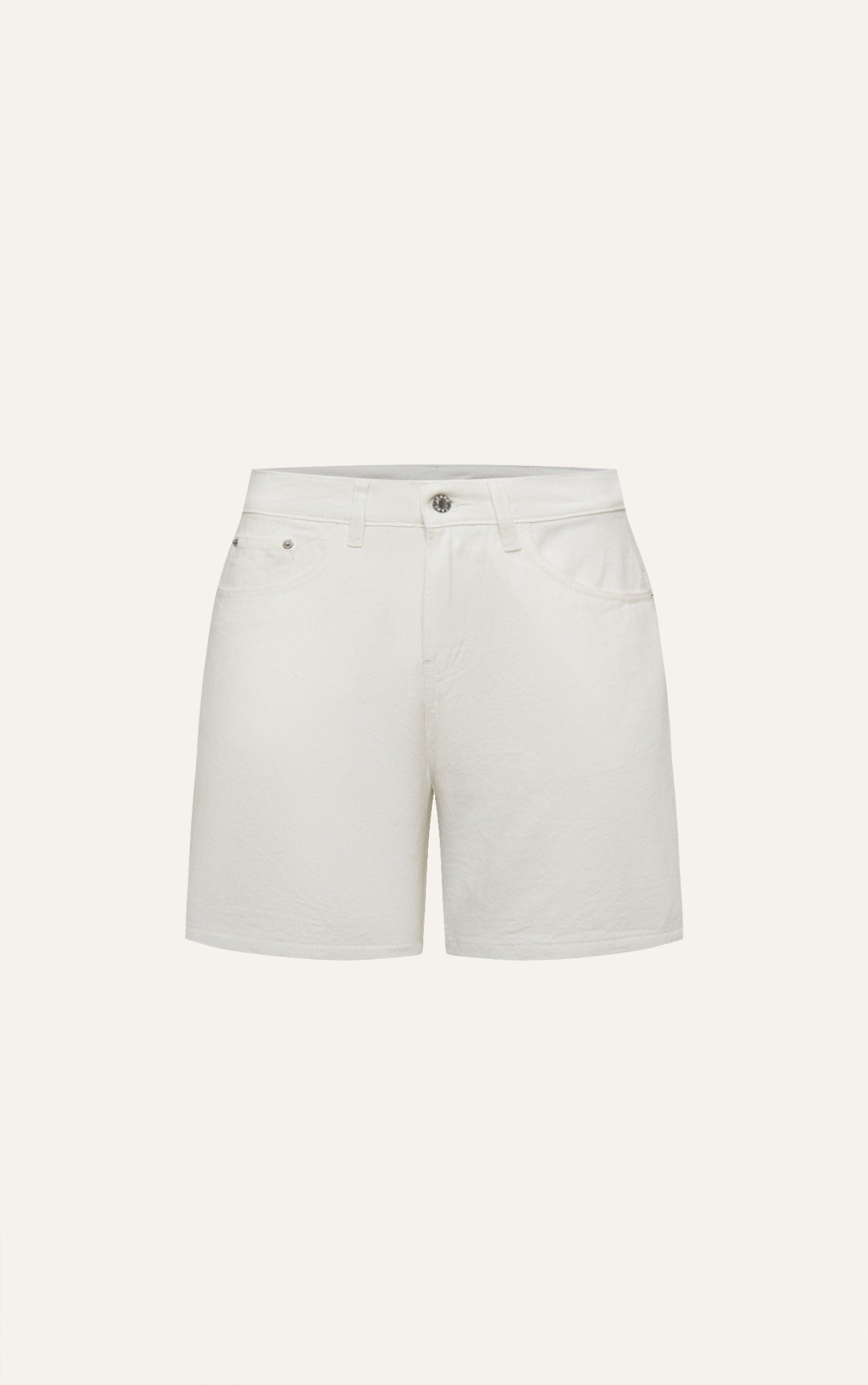 TA46 FACTORY LOOSE FIT SHORT JEANS - WHITE