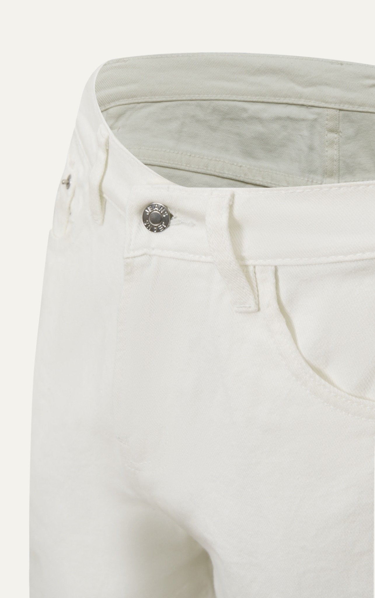 TA46 FACTORY LOOSE FIT SHORT JEANS - WHITE