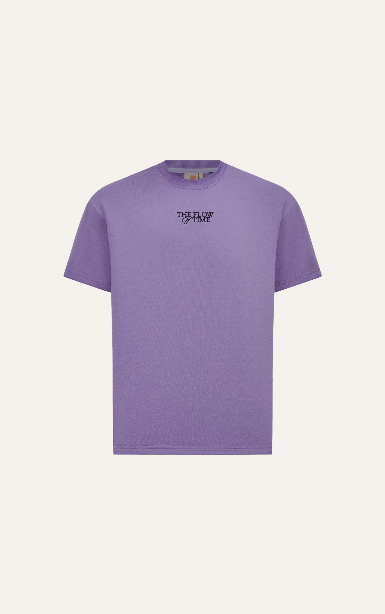 AG730 STUDIO LOOSE FIT LOGO EMBROIDERED T-SHIRT - LIGHT PURPLE