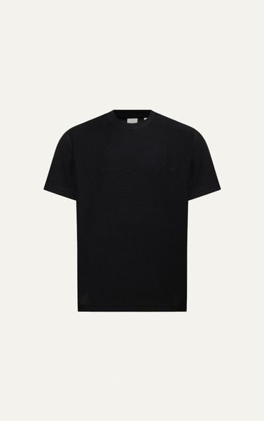  AG09 PREMIUM LOOSE FIT HANDWRITTEN LOGO T-SHIRT - BLACK