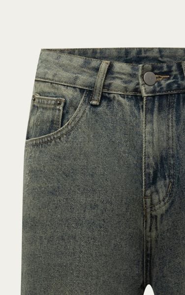  AG60 PREMIUM LOOSE FIT RELAX JEANS - DARK GREEN 