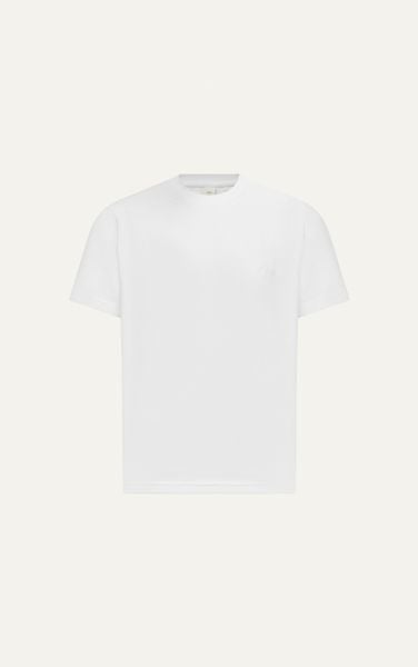  AG09 PREMIUM LOOSE FIT HANDWRITTEN LOGO T-SHIRT - WHITE