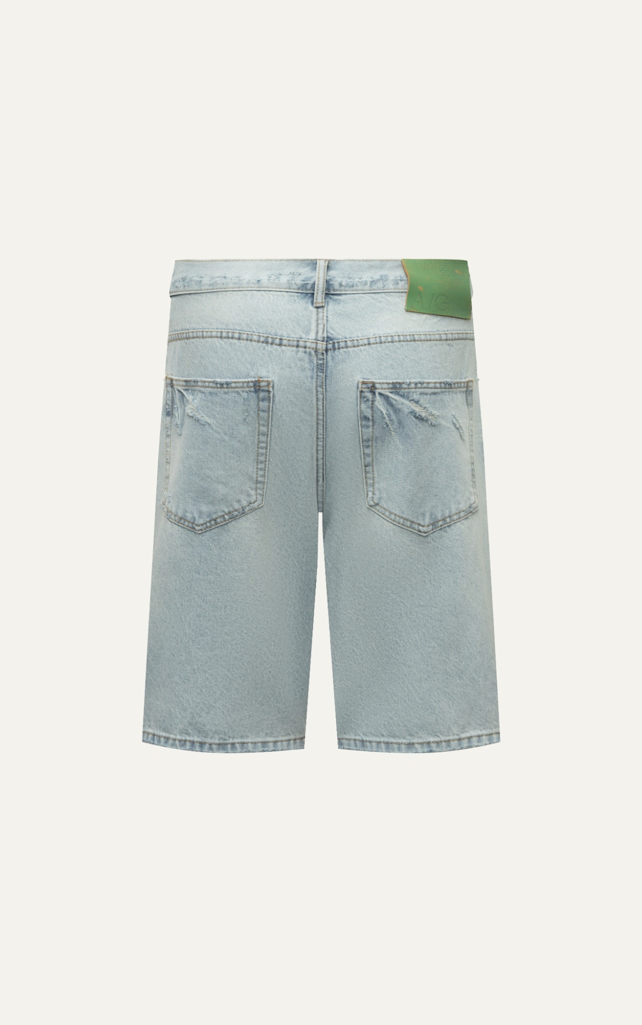 AG256 STUDIO REGULAR FIT BASIC SHORT JEANS -  LIGHT BLUE