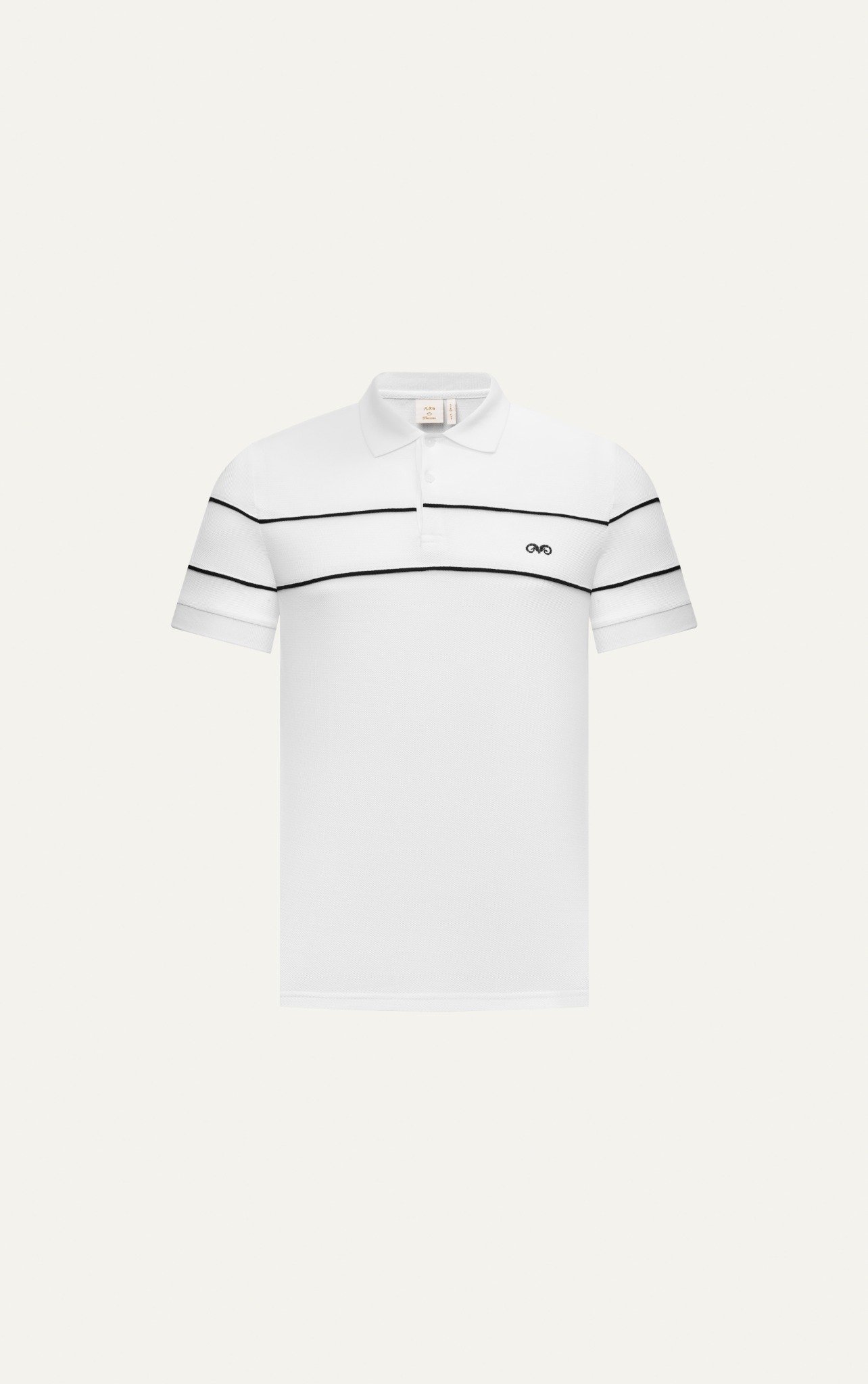 AG87 PREMIUM SLIMFIT POLO - WHITE