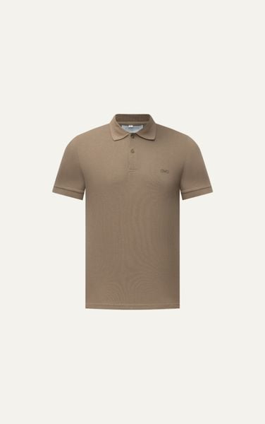  AG02 SIGNATURE SLIMFIT POLO - LIGHT BROWN