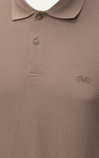  AG02 SIGNATURE SLIMFIT POLO - LIGHT BROWN 