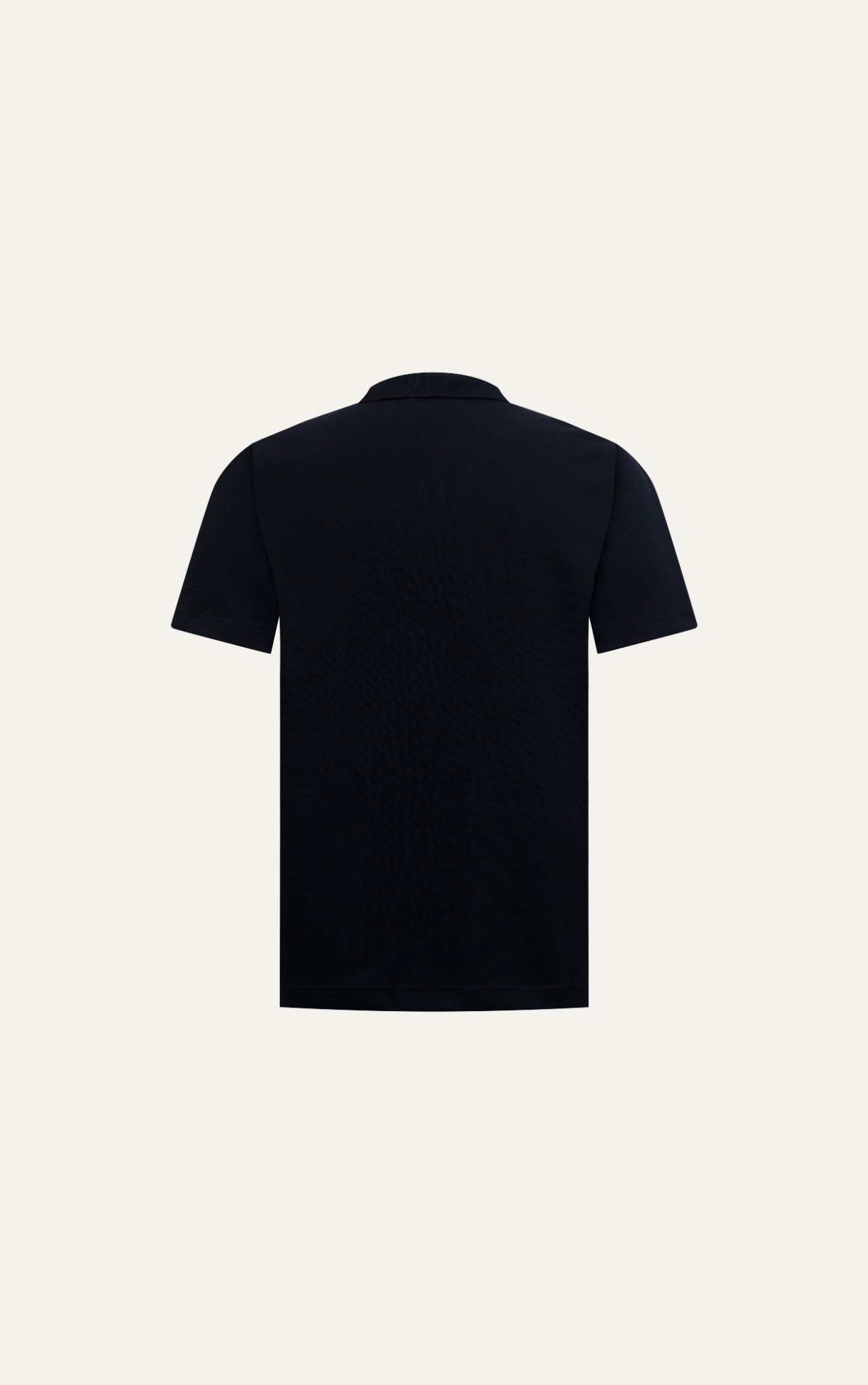 AG001 STUDIO LOOSE FIT BASIC POLO - BLACK