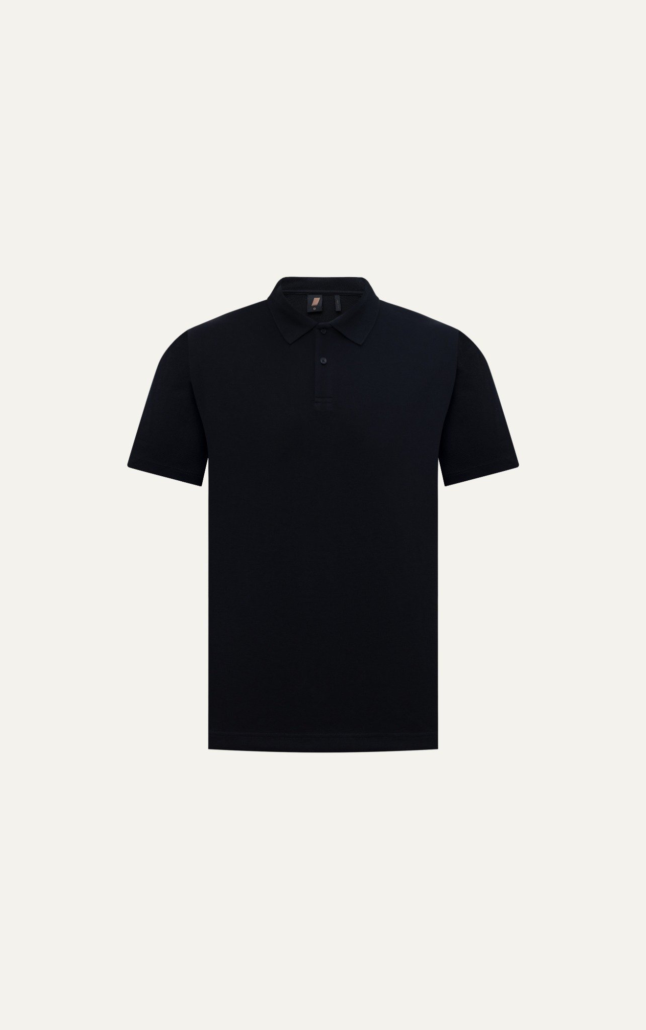 AG001 STUDIO LOOSE FIT BASIC POLO - BLACK