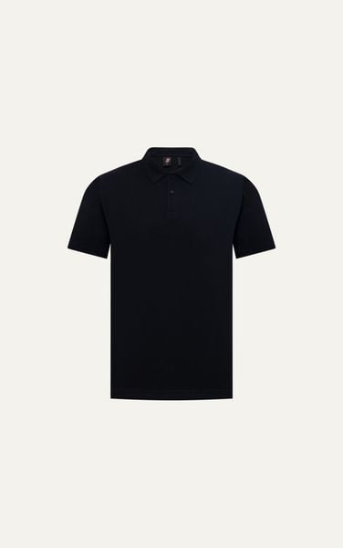  AG001 STUDIO LOOSE FIT BASIC POLO - BLACK