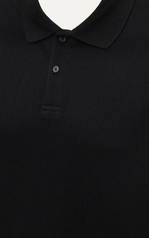 AG001 STUDIO LOOSE FIT BASIC POLO - BLACK