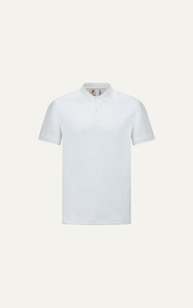  AG003 PREMIUM LOOSE FIT BASIC POLO - WHITE