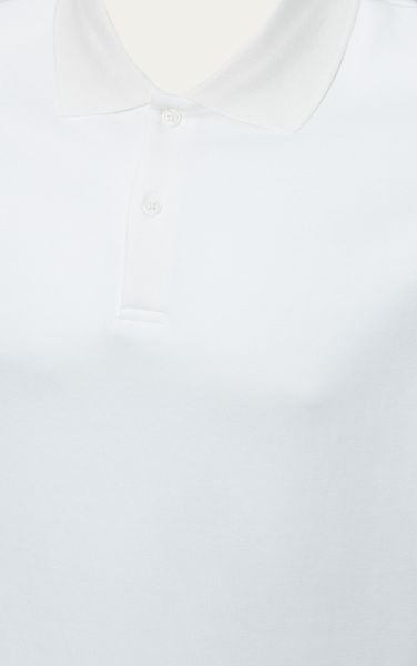  AG003 STUDIO LOOSE FIT BASIC POLO - WHITE 
