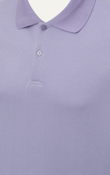  AG002 STUDIO LOOSE FIT BASIC POLO - PURPLE 