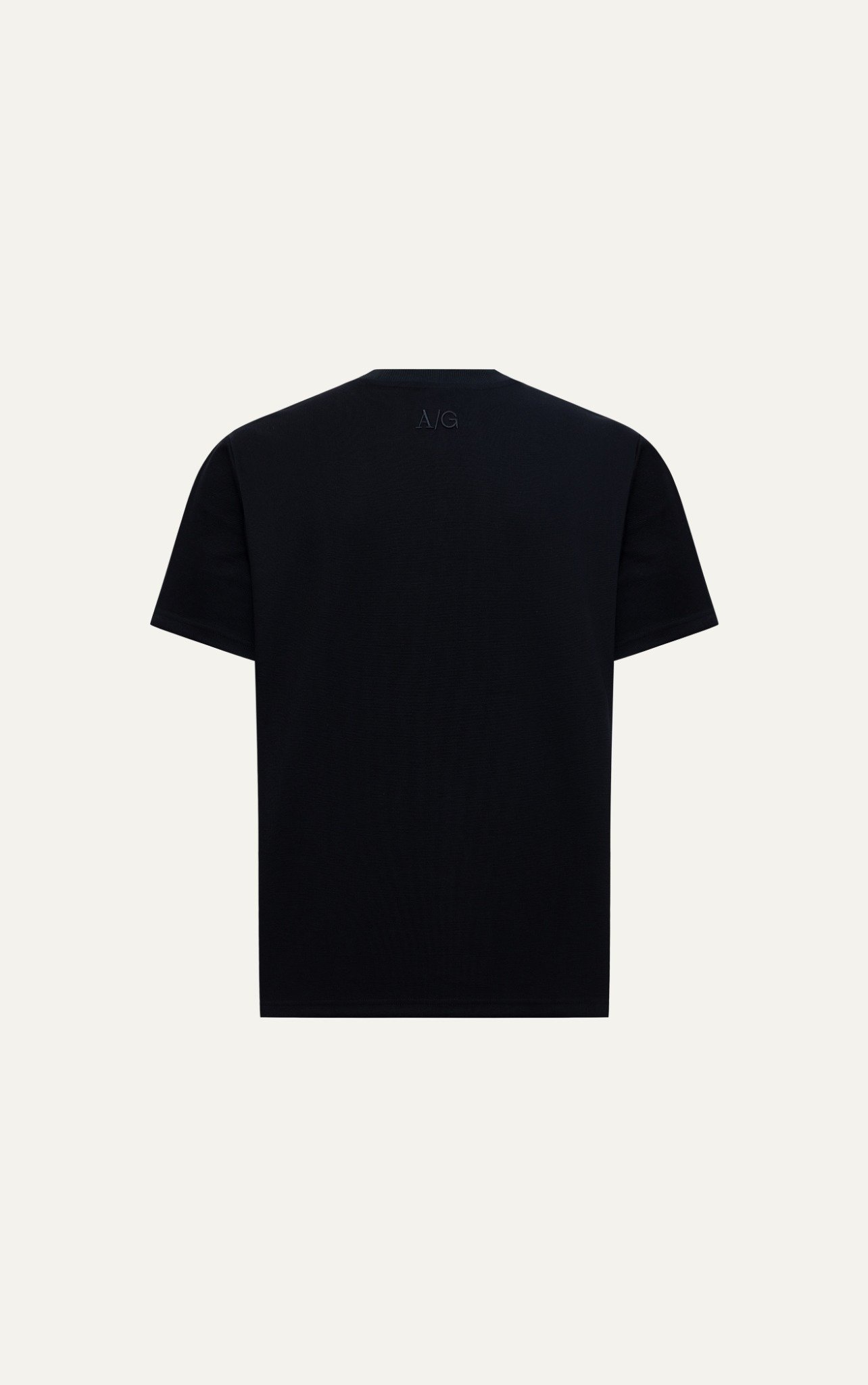 AG702 STUDIO LOOSE FIT "THE FLOW OF TIME" T-SHIRT - BLACK