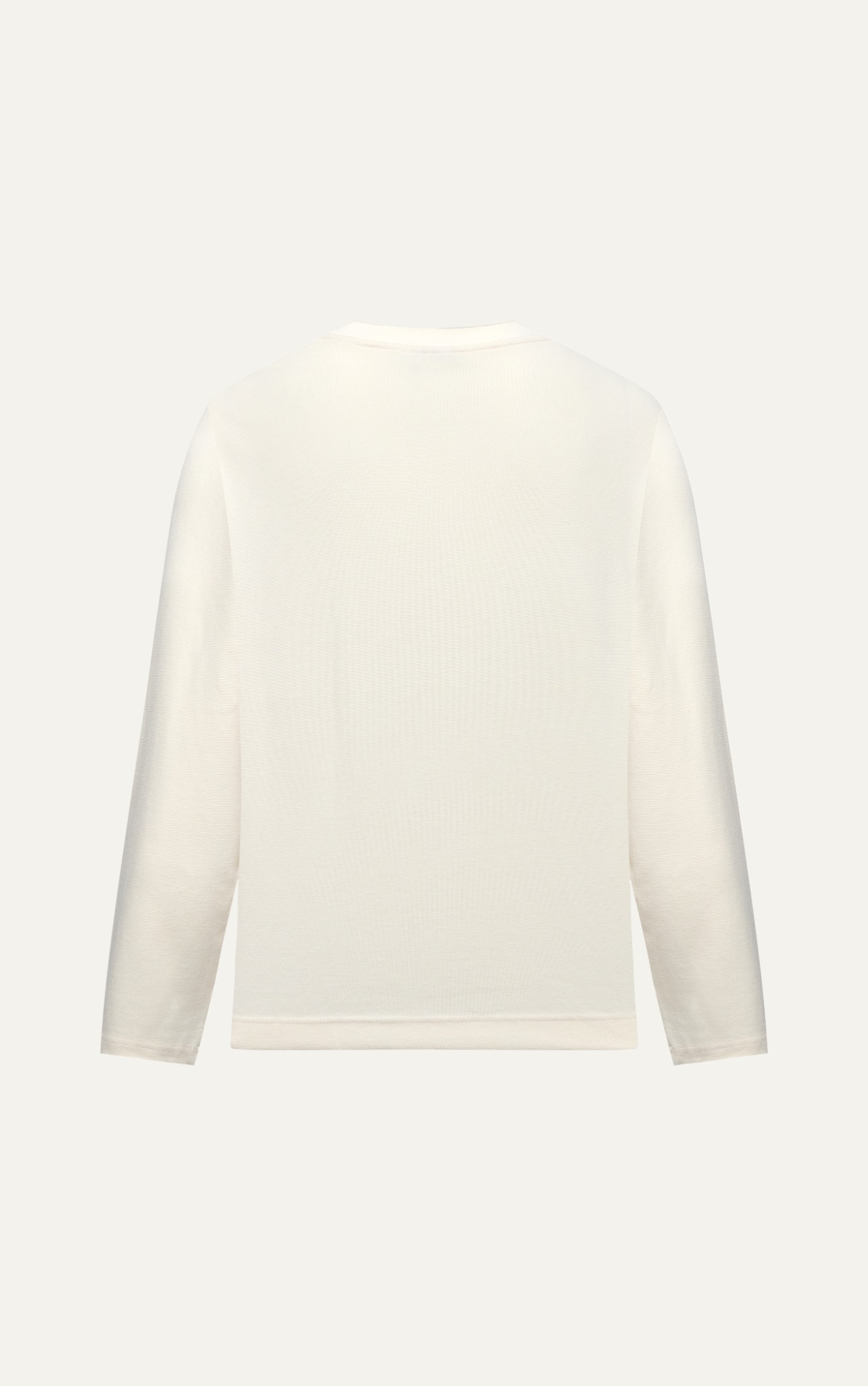 AG05 STUDIO LOOSE FIT LONG SLEEVED T-SHIRT - OFF WHITE