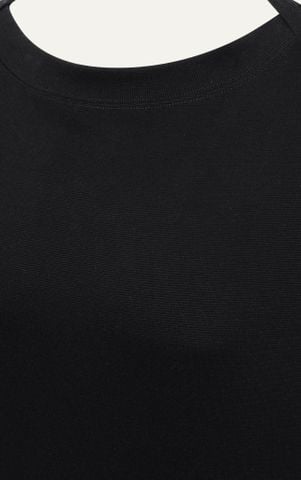 AG05 STUDIO LOOSE FIT LONG SLEEVED T-SHIRT - BLACK
