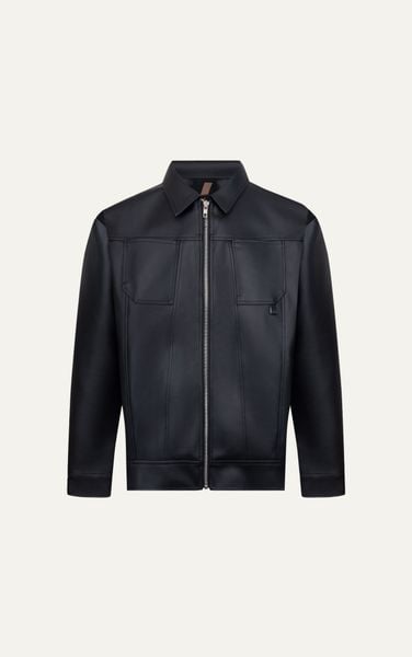  AG09 JACKET LEATHER IN BLACK