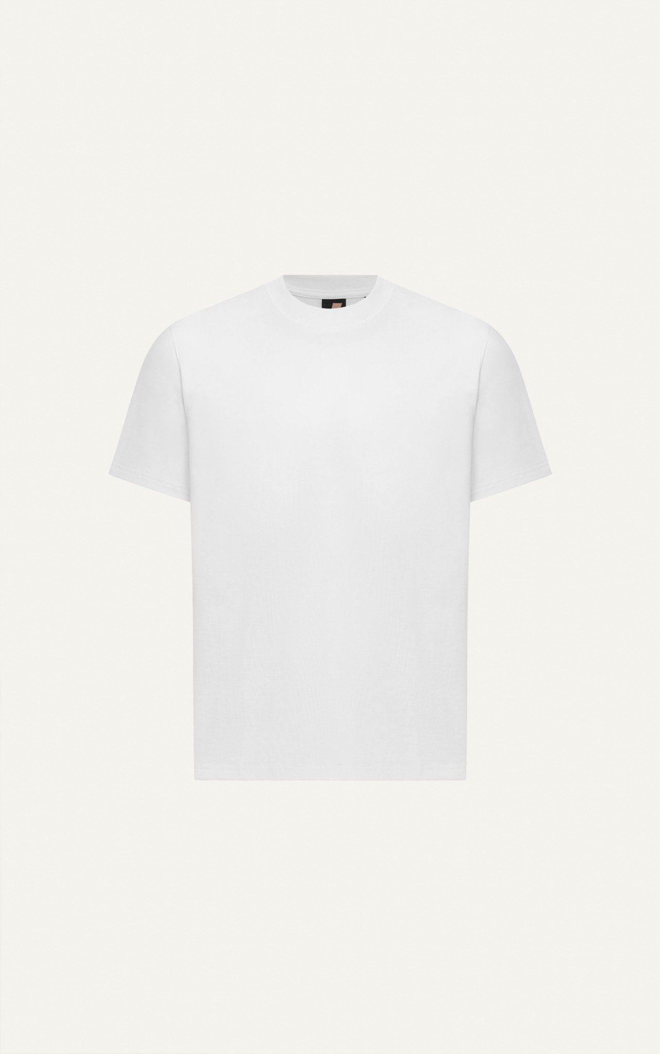 AGTL02 STUDIO REGULAR FIT BASIC T-SHIRT - WHITE