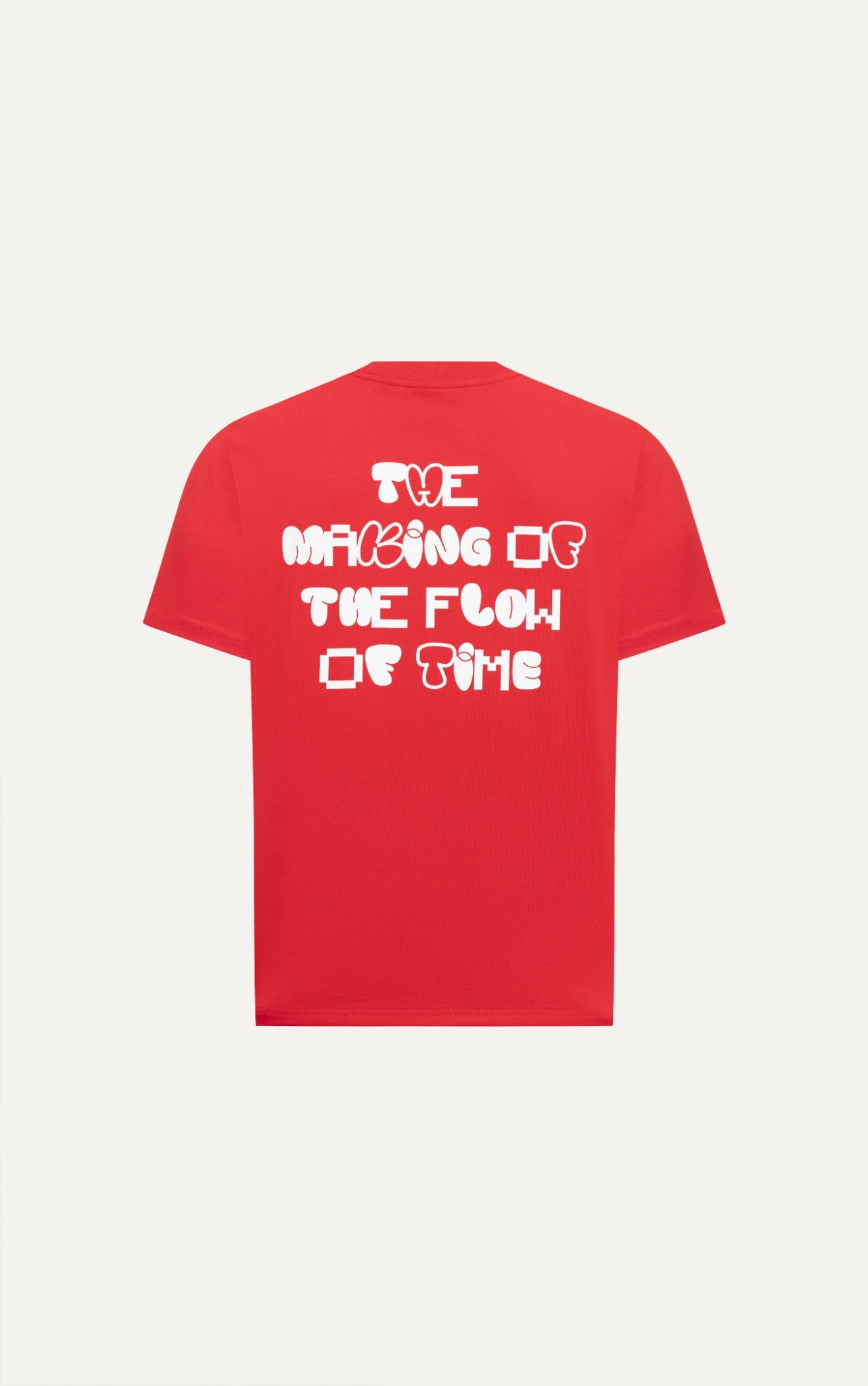 AG06 STUDIO LOOSE FIT PRINTED "TFOT" T-SHIRT - RED
