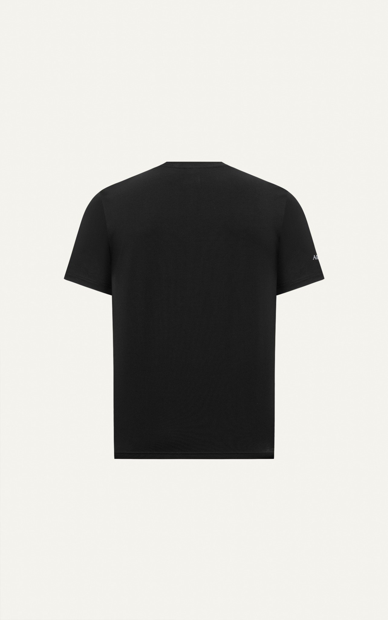 AGTL03 STUDIO REGULAR FIT EMBROIDERED "TFOT" T-SHIRT - BLACK