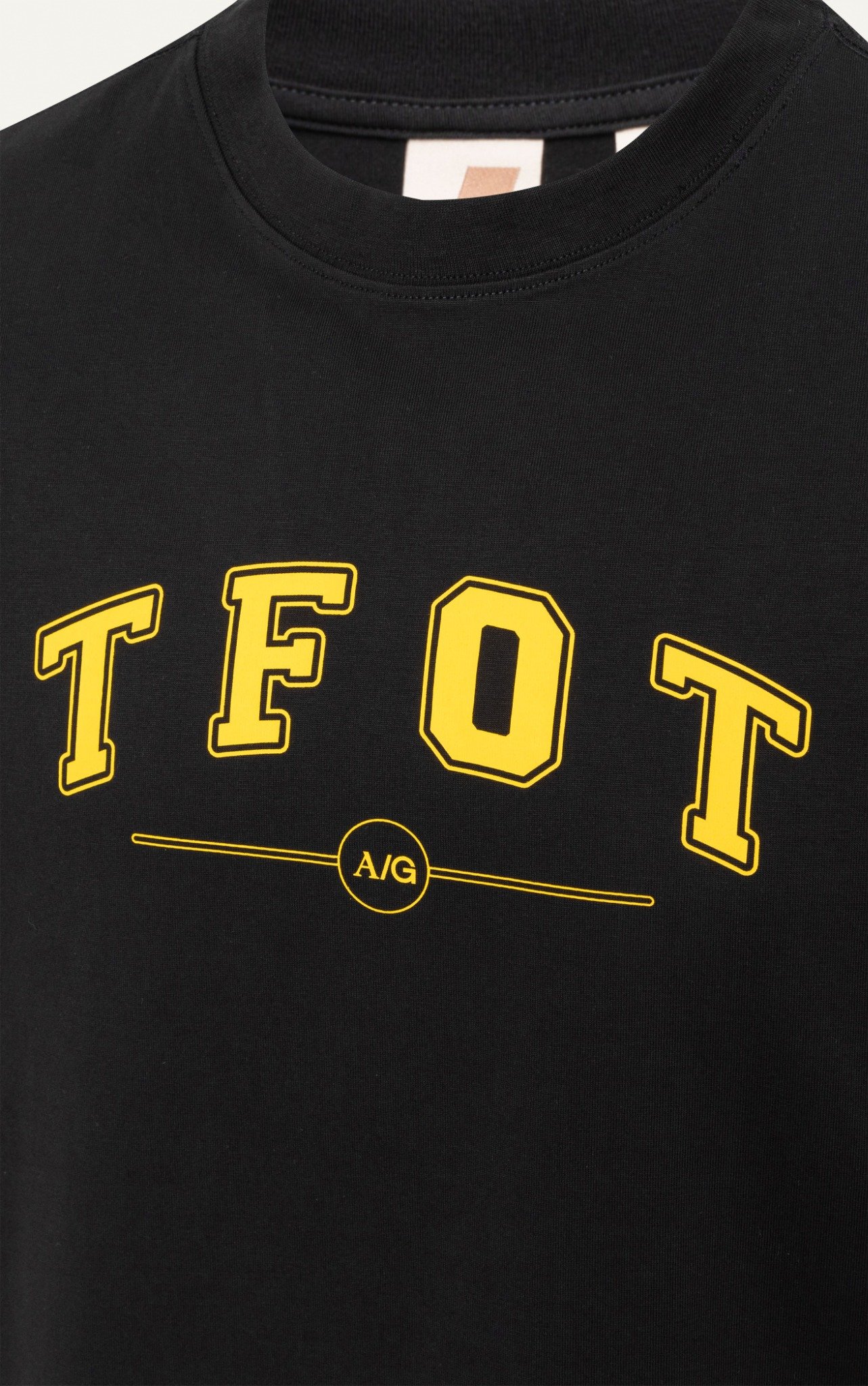 AG06 STUDIO LOOSE FIT PRINTED TFOT T-SHIRT - BLACK
