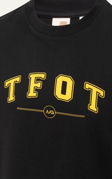  AG06 STUDIO LOOSE FIT PRINTED TFOT T-SHIRT - BLACK 