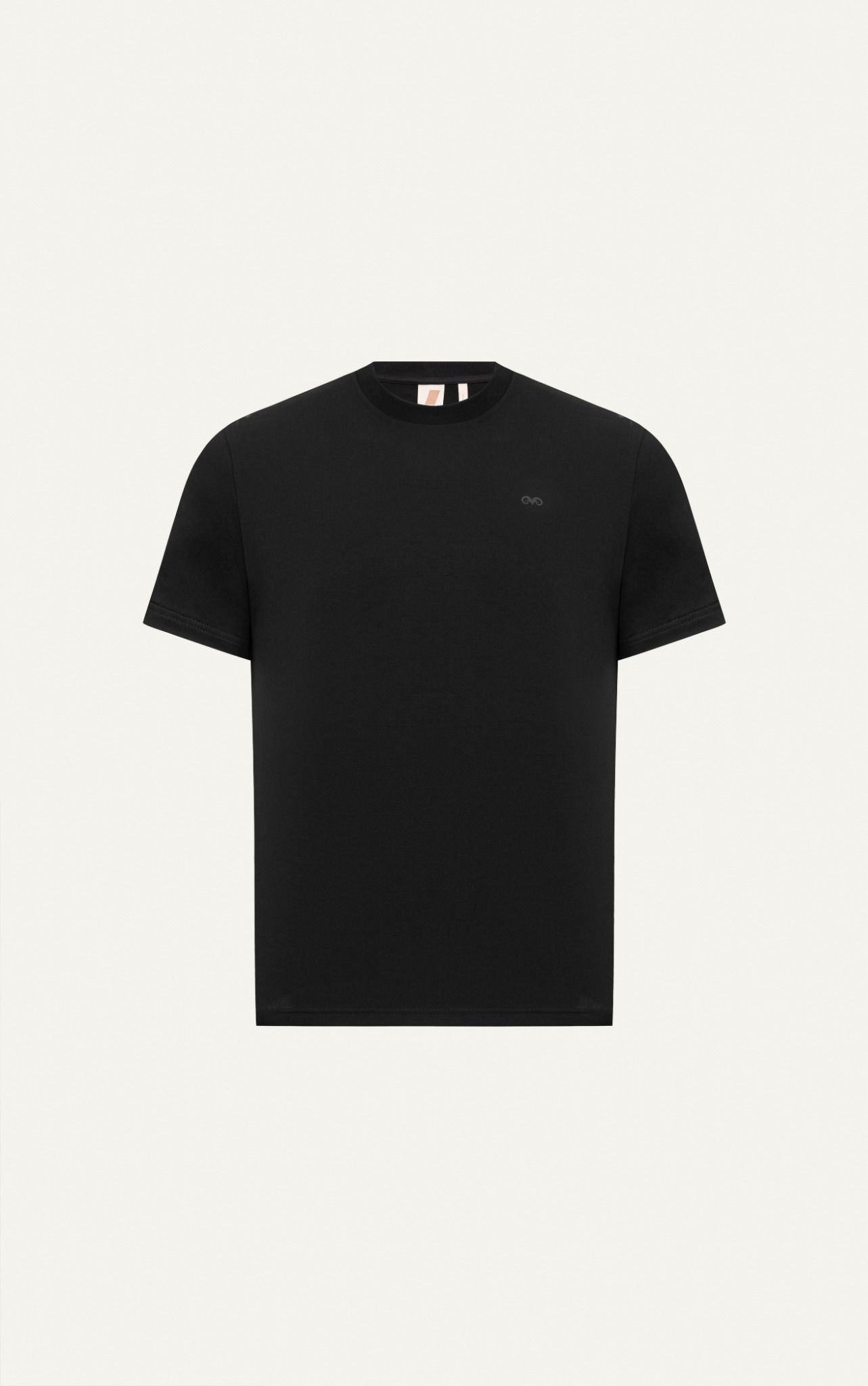  AGTL02 STUDIO REGULAR FIT BASIC T-SHIRT - BLACK 