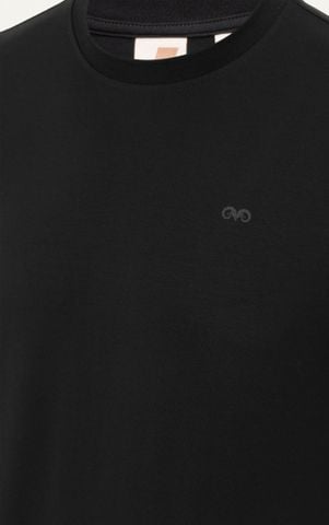 AGTL02 STUDIO REGULAR FIT BASIC T-SHIRT - BLACK
