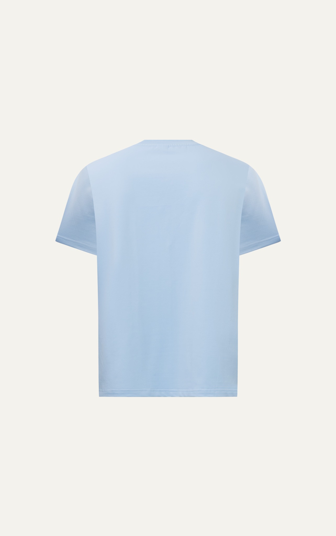 AG707 STUDIO LOOSE FIT 3D EFFECT LOGO T-SHIRT - SKY BLUE