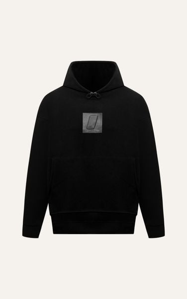  TA18 HOODIE 3D EFFECT LOGO IN BLACK