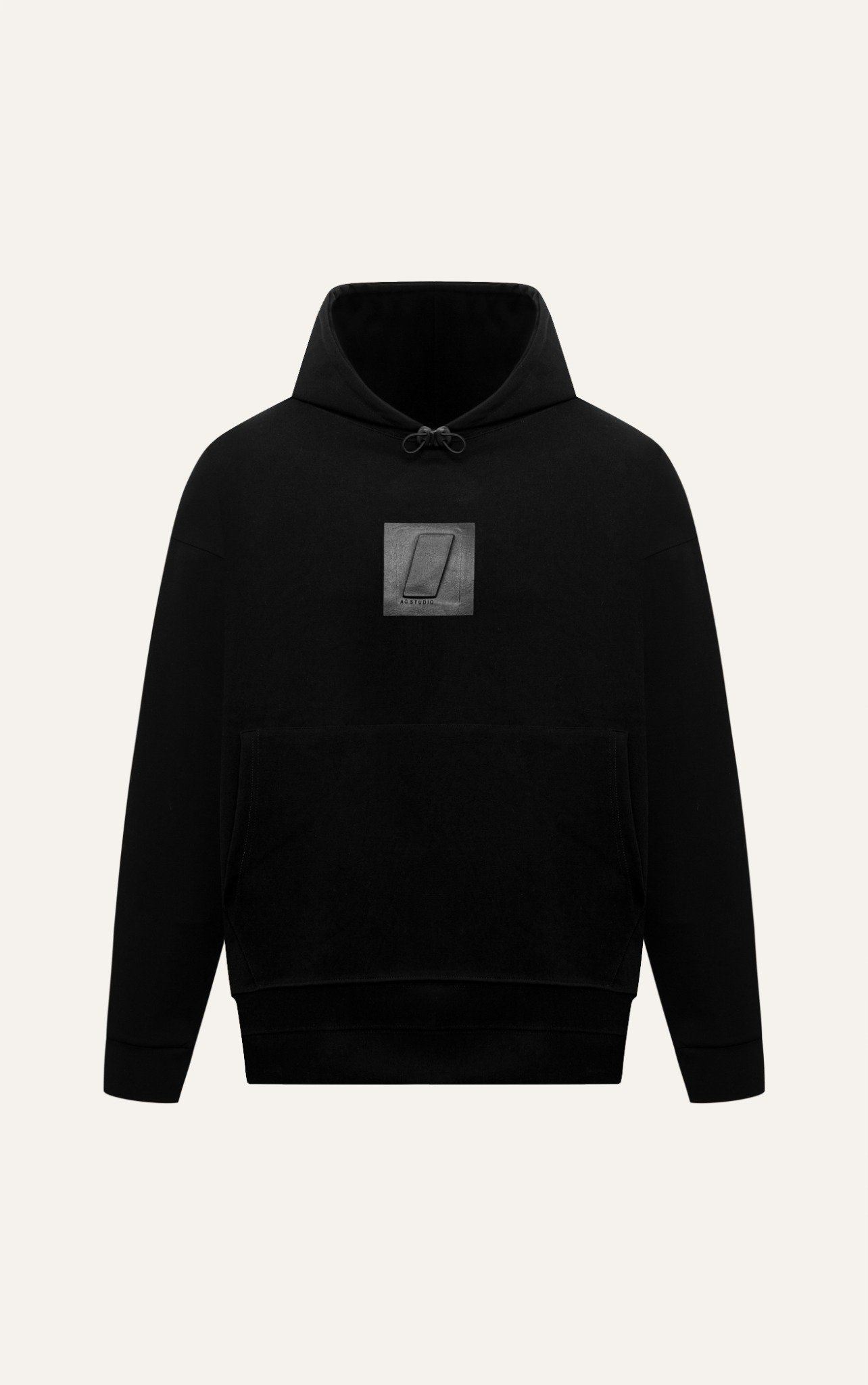  TA18 HOODIE 3D EFFECT LOGO IN BLACK 