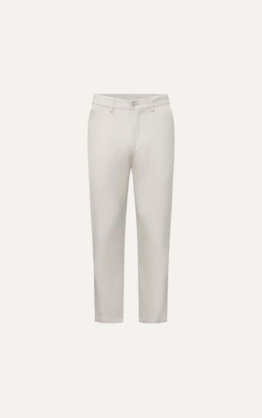  AG509 PREMIUM SLIMFIT ELASTIC WAIST KHAKI TROUSERS - OFF WHITE
