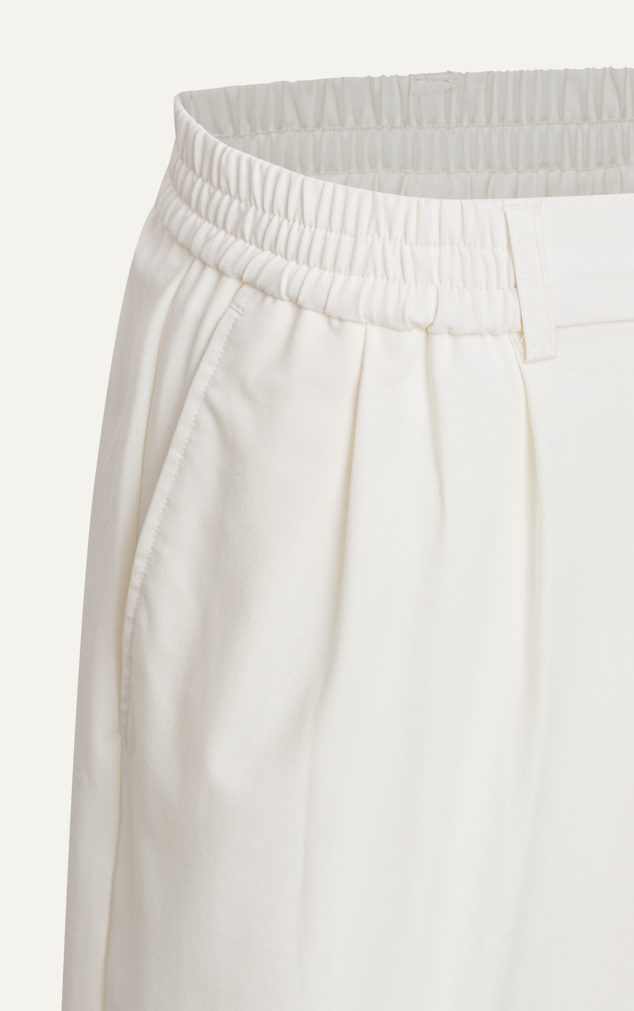 AG017 STUDIO LOOSE FIT RELAX TROUSERS - WHITE