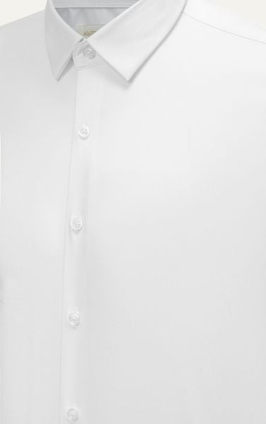 AG007 PREMIUM SLIMFIT TEXTURE SHIRT - WHITE 