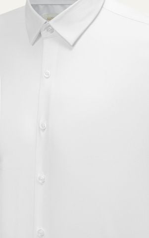 AG007 PREMIUM SLIMFIT TEXTURE SHIRT - WHITE