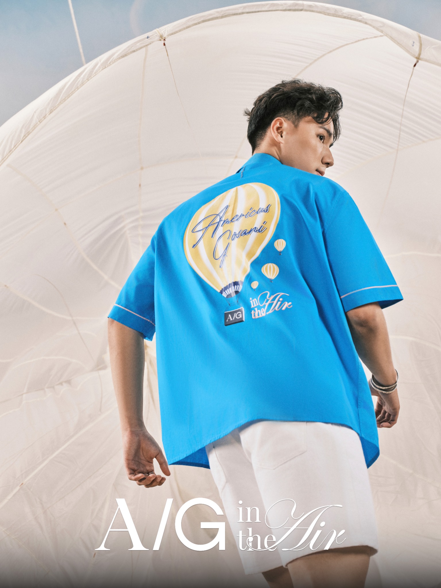 AG541 PREMIUM BOXY LOOSE FIT SHORT SLEEVE SHIRT - LIGHT BLUE