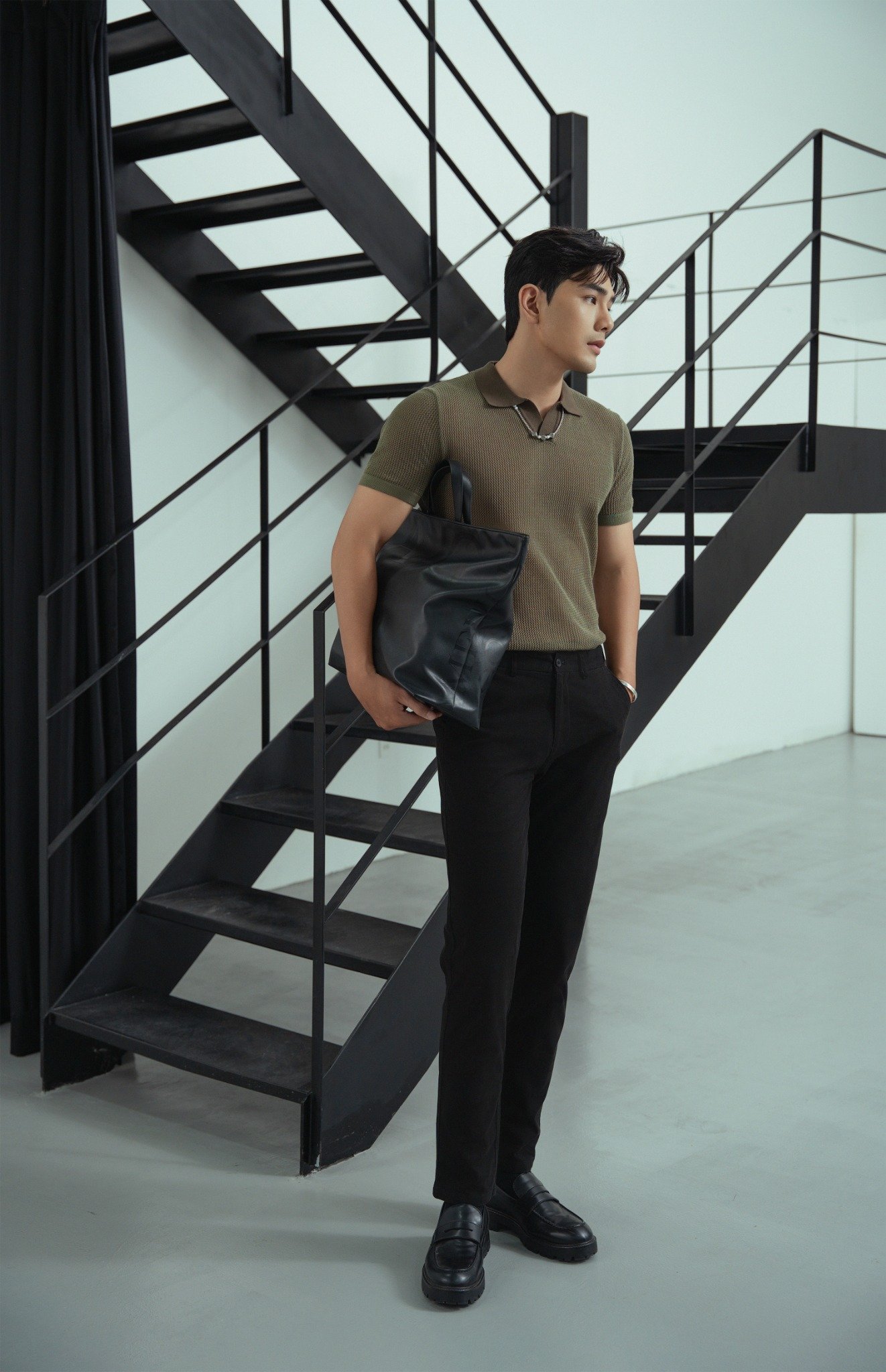 AG725 PREMIUM REGULAR FIT KNIT POLO - DARK GREEN