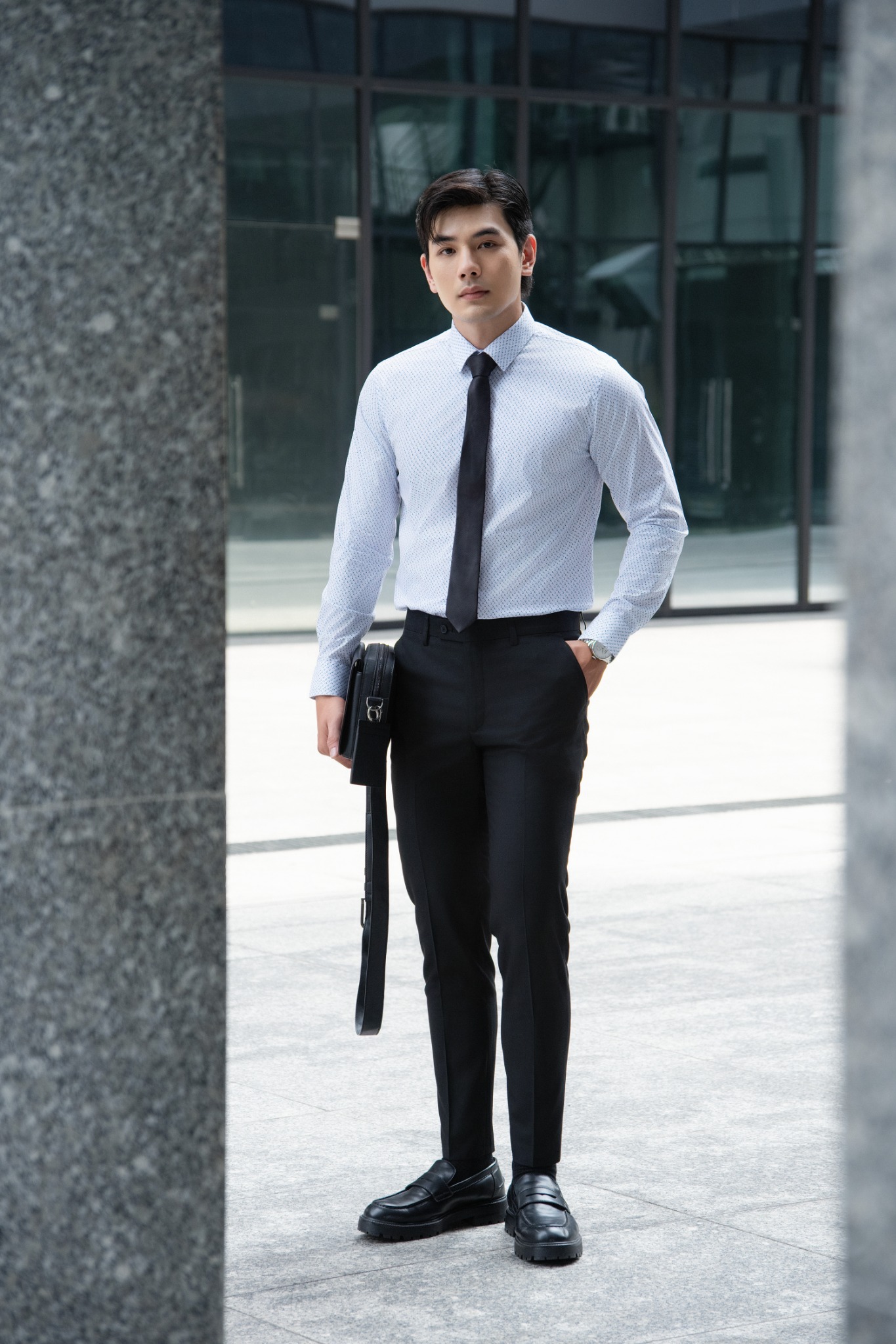 AG51 PREMIUM SLIMFIT TROUSERS - BLACK