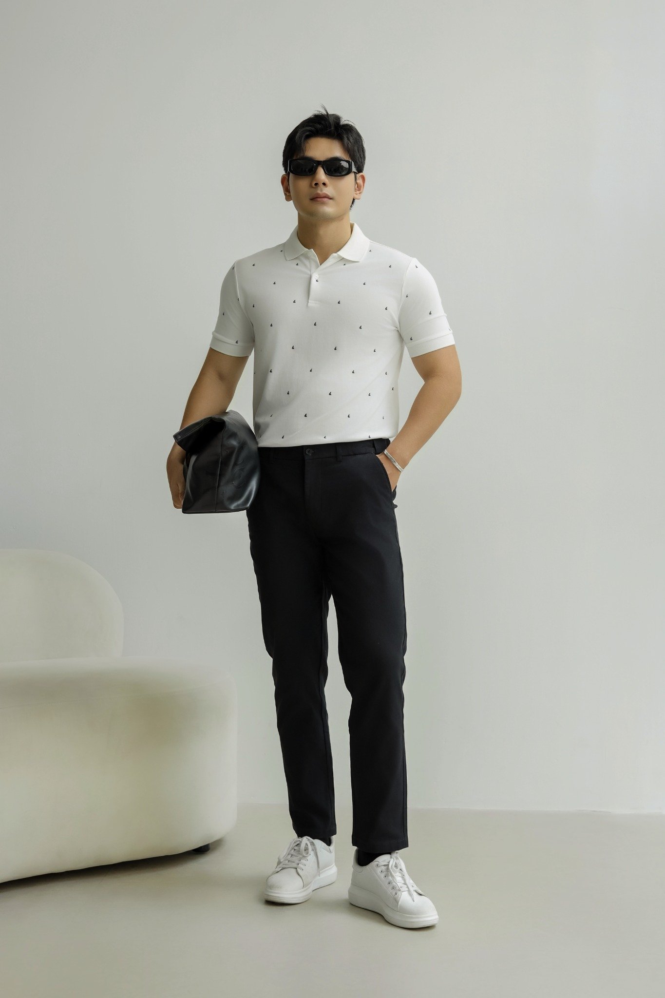 AG150 PREMIUM SLIMFIT KHAKI TROUSERS - DARK BLUE