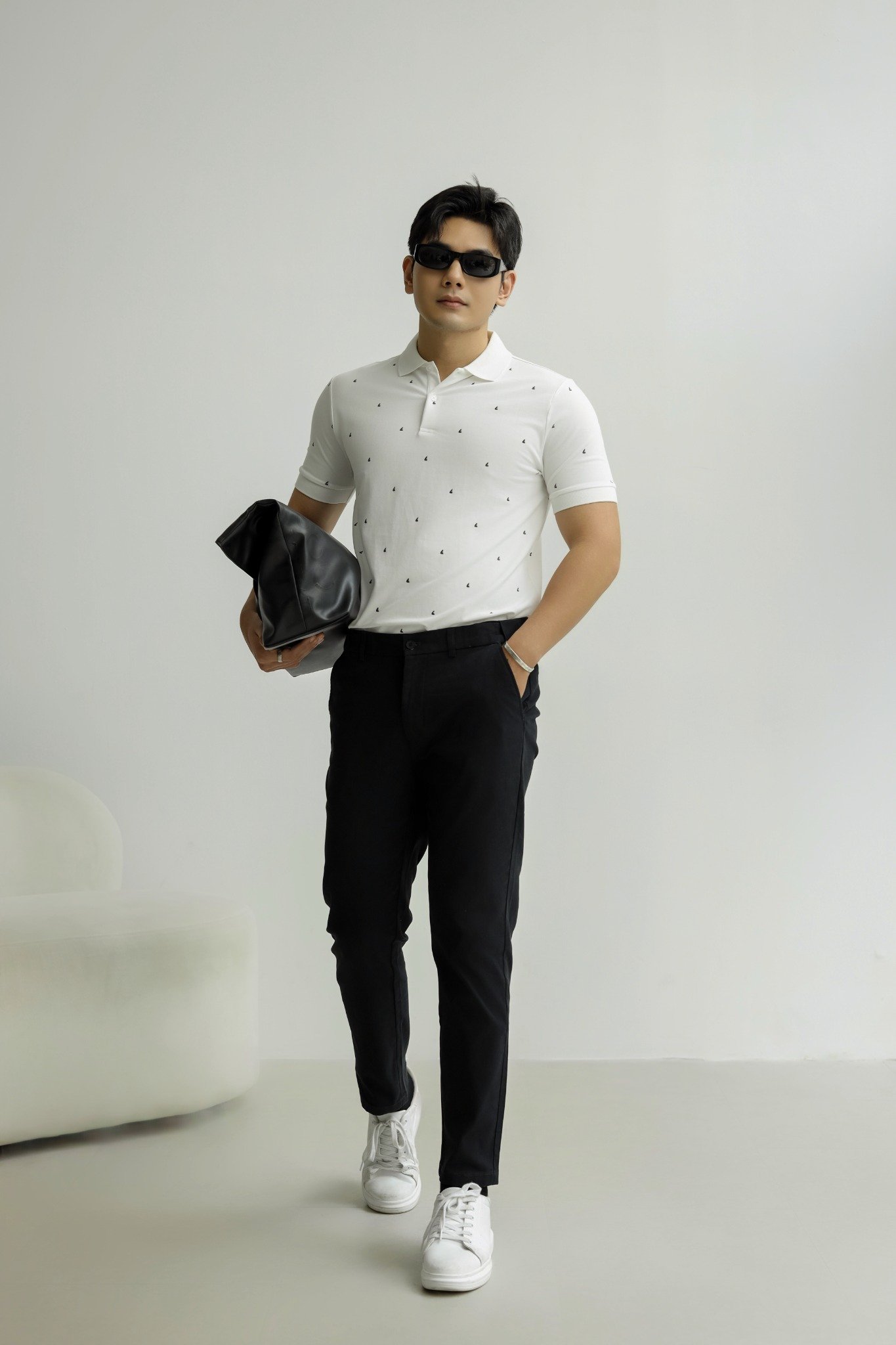AG150 PREMIUM SLIMFIT KHAKI TROUSERS - DARK BLUE