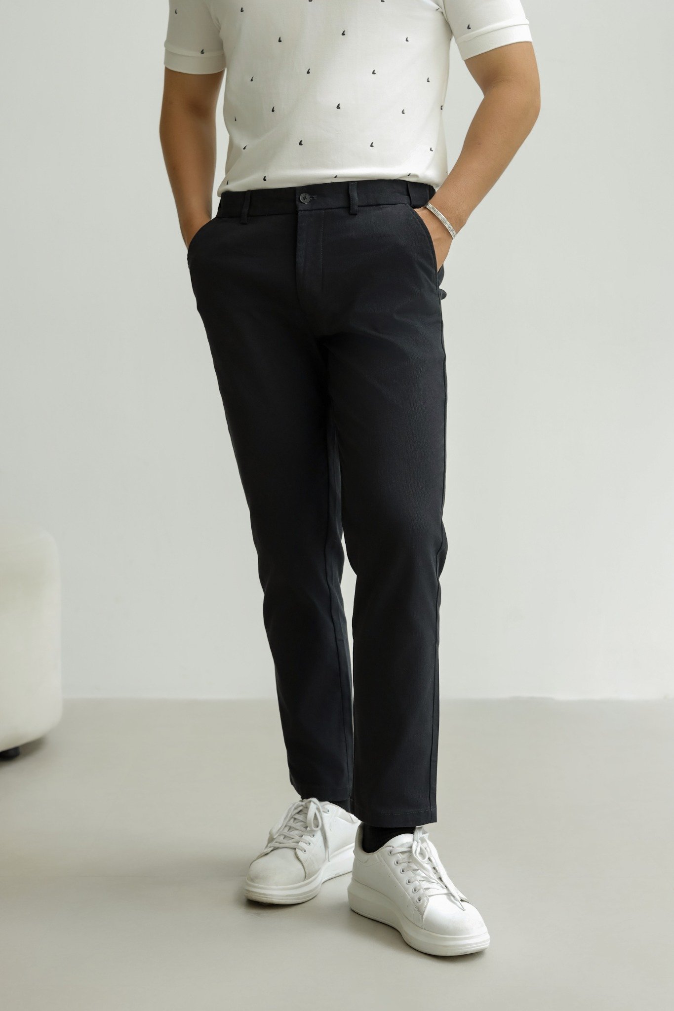AG150 PREMIUM SLIMFIT KHAKI TROUSERS - DARK BLUE