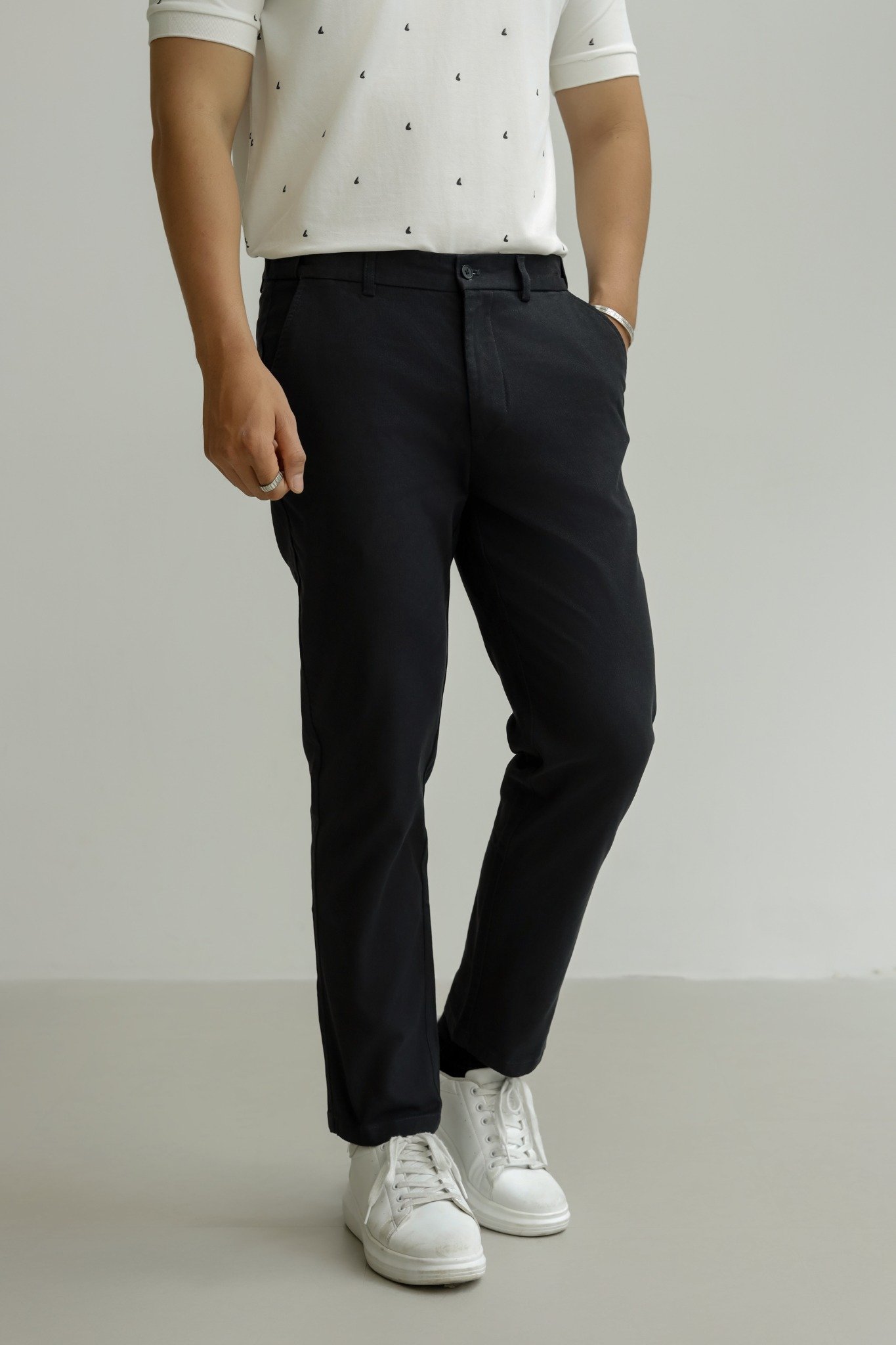 AG150 PREMIUM SLIMFIT KHAKI TROUSERS - DARK BLUE